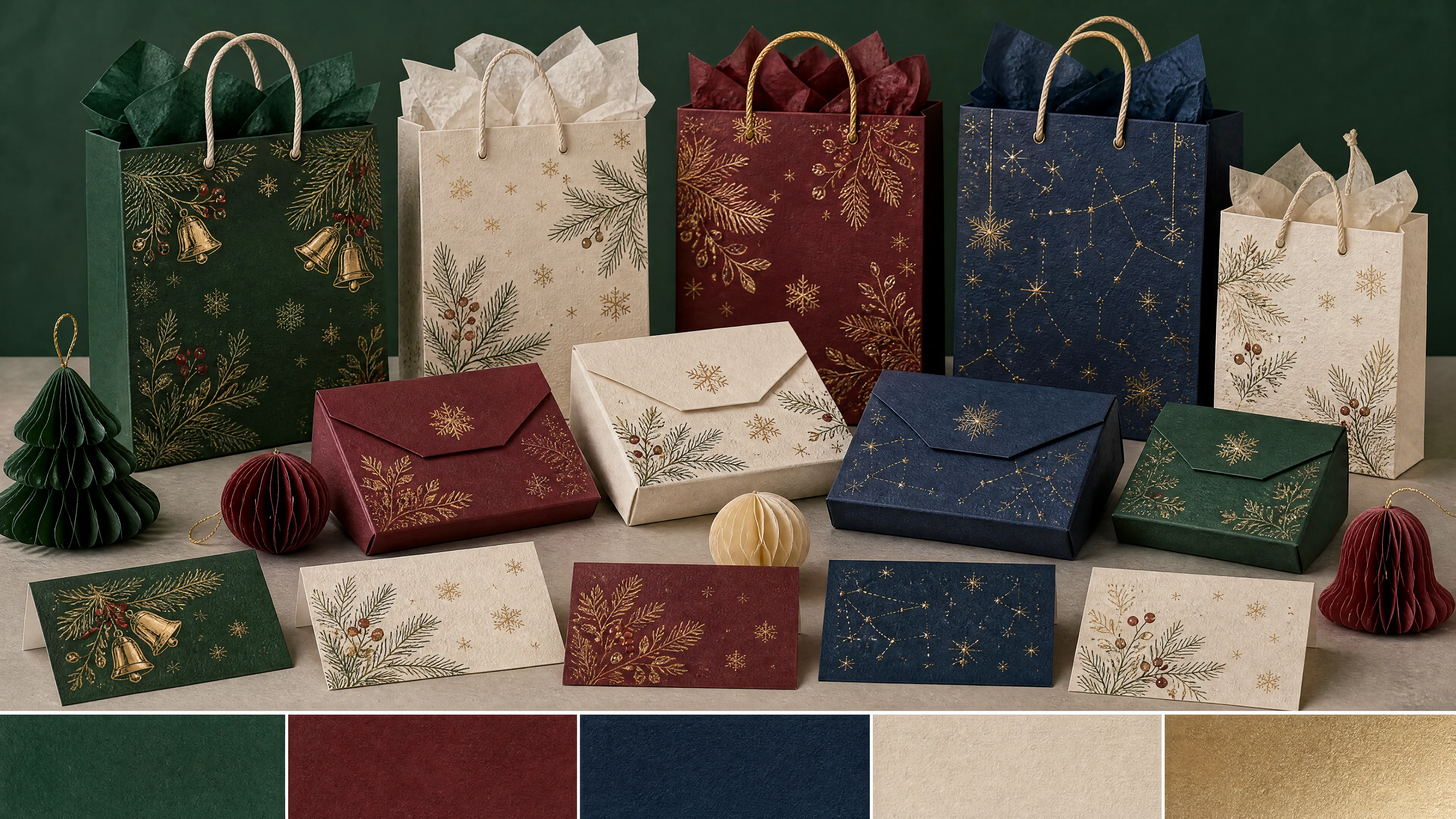 Christmas and New Year gift packaging