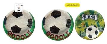 Platos de papel de fútbol de 7 pulgadas 4