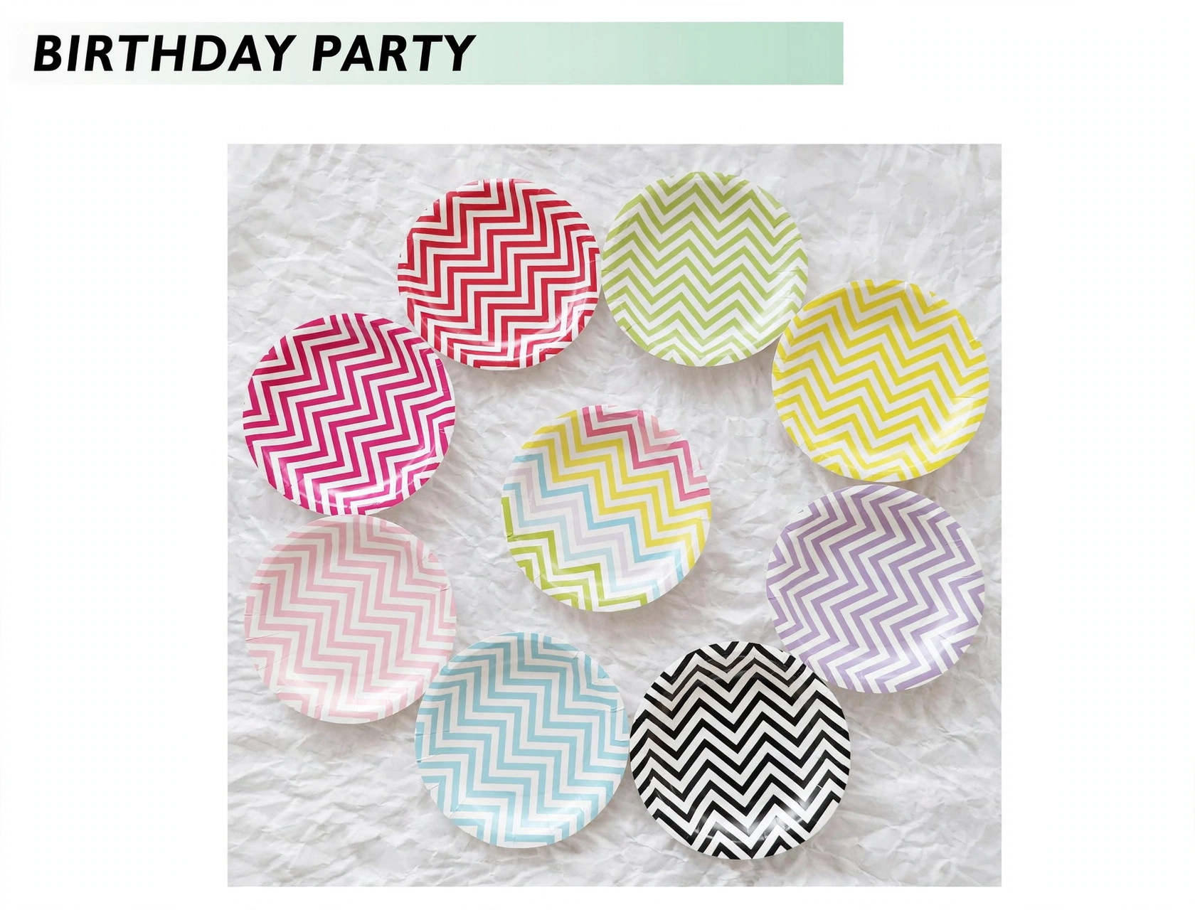 Platos de papel ondulados de 7 pulgadas 1
