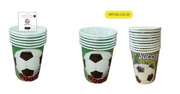 Vasos de papel de fútbol 3