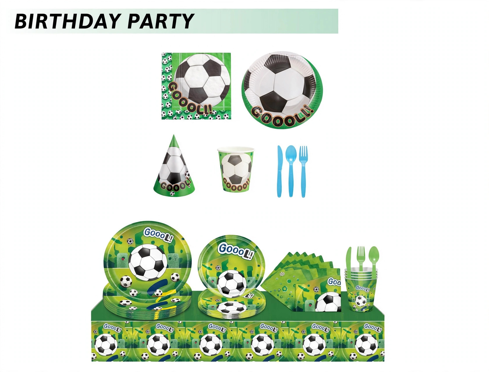 Vasos de papel de fútbol 1