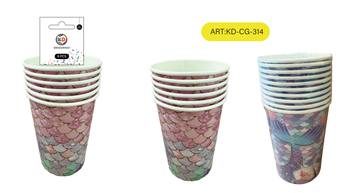 Vasos de papel de sirena 2