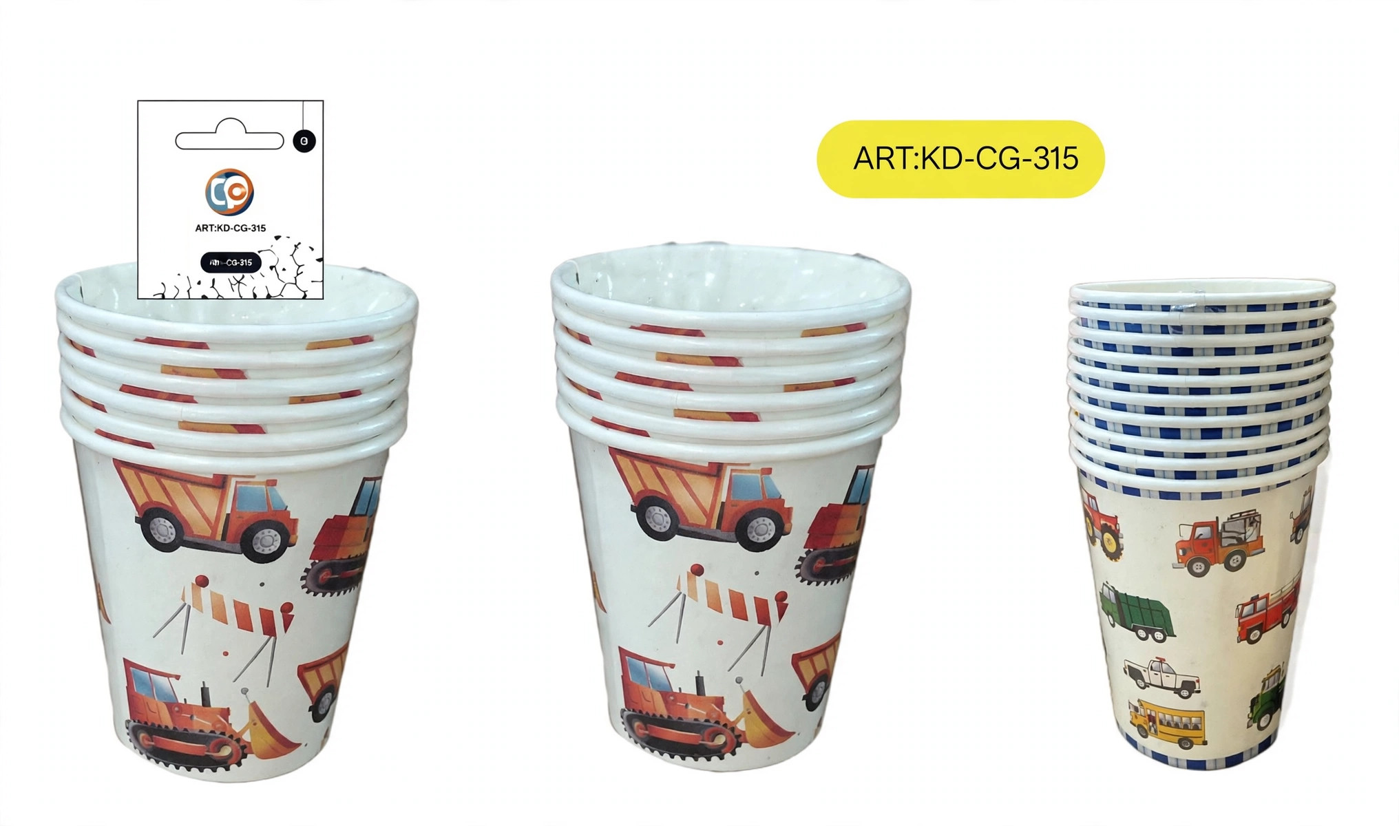 Vasos de papel de coches 1