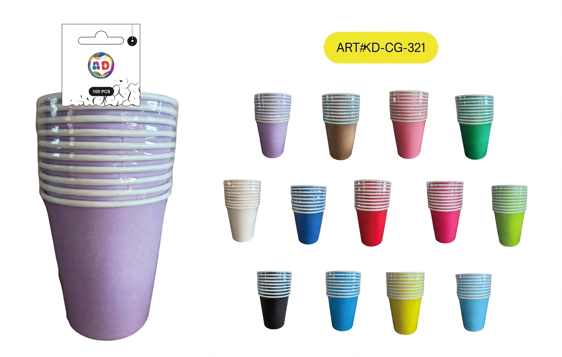 Vasos de papel lisos