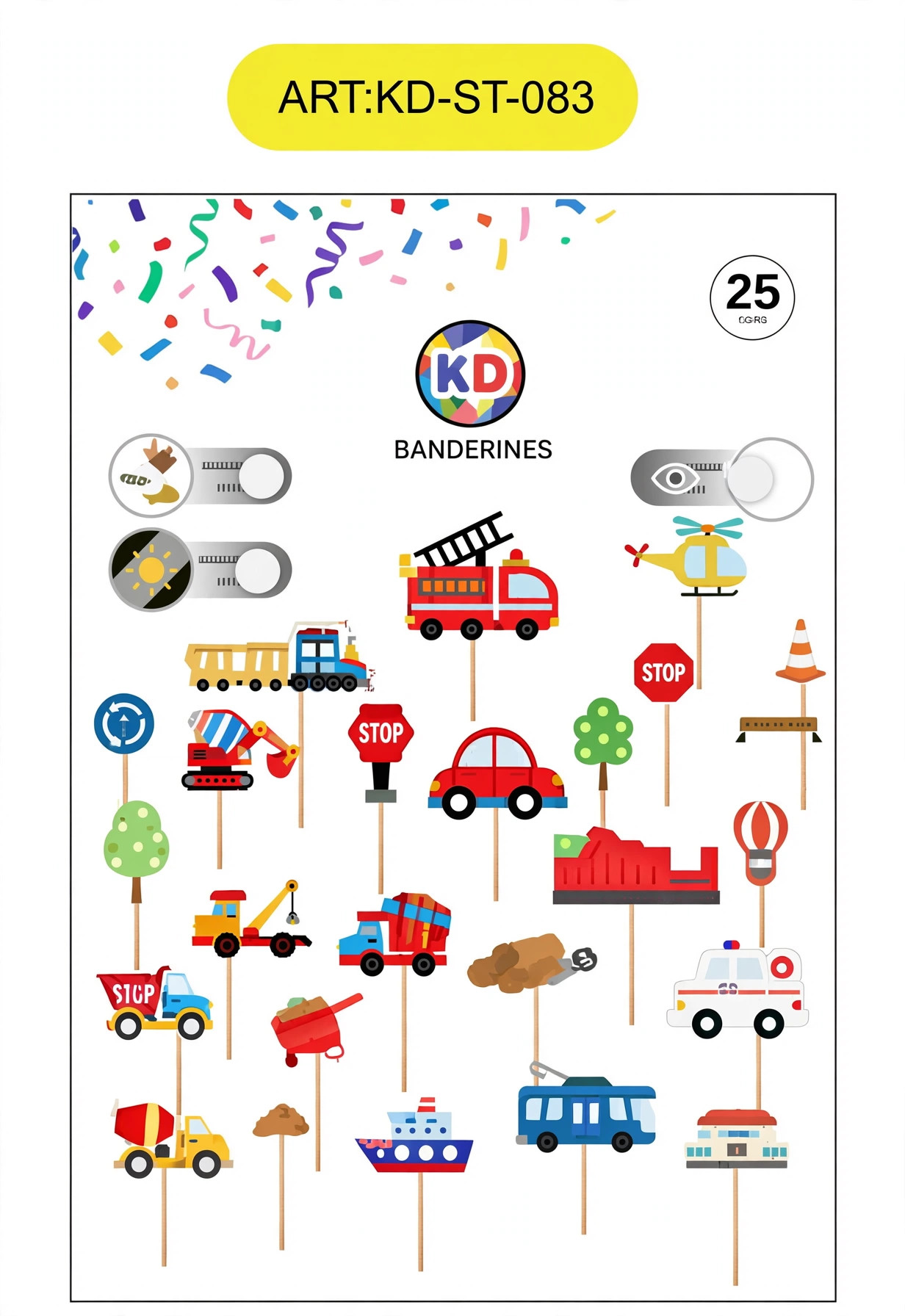 Decoraciones para palillos